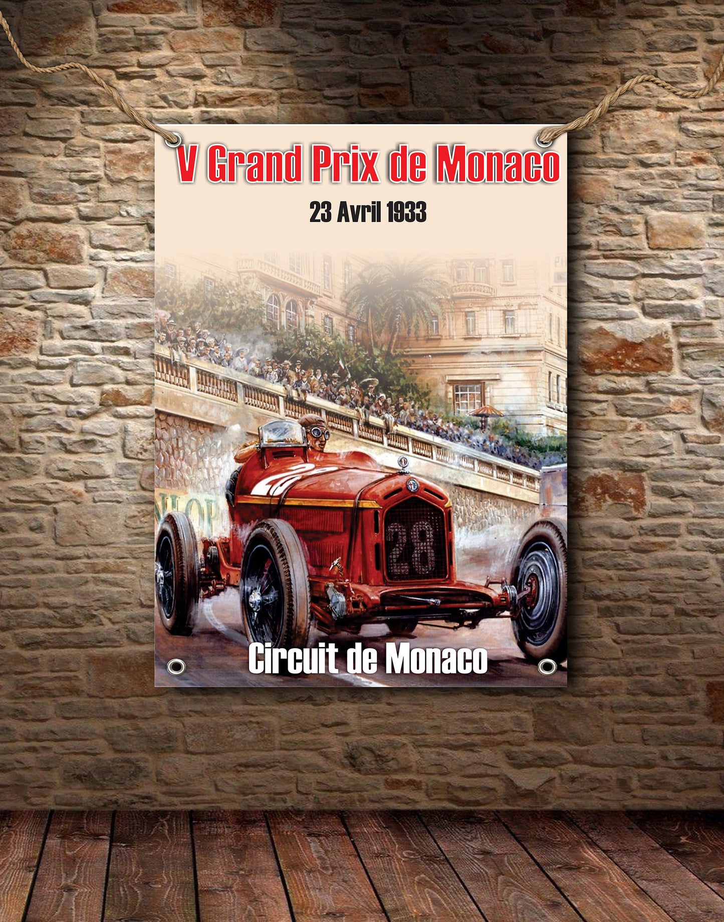 Monaco 1933 Race Banner