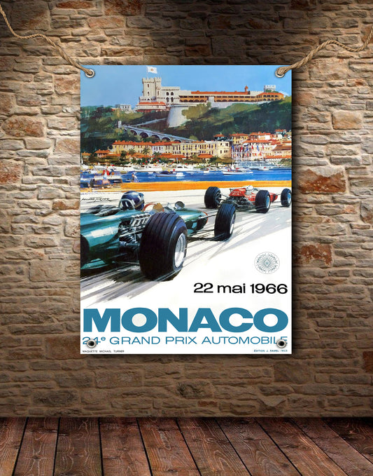 Monaco 1966 Race Banner