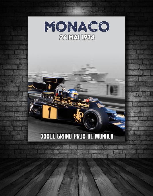 Monaco 1974 Grand Prix Poster