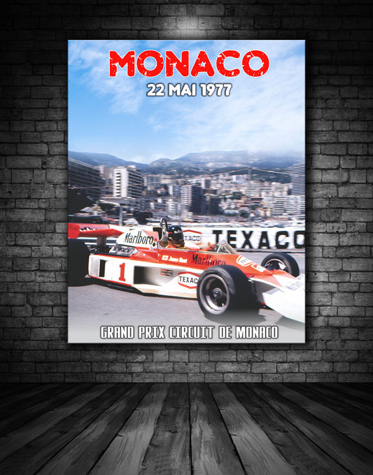 Monaco 1977 Vintage Poster