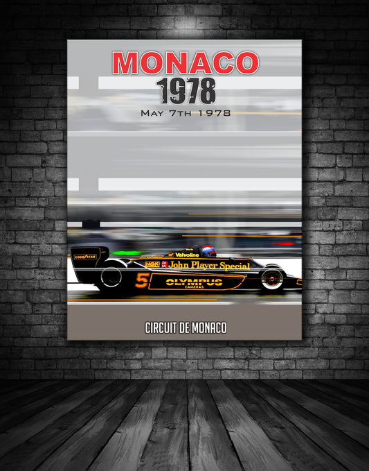 Monaco 1978 Vintage Poster