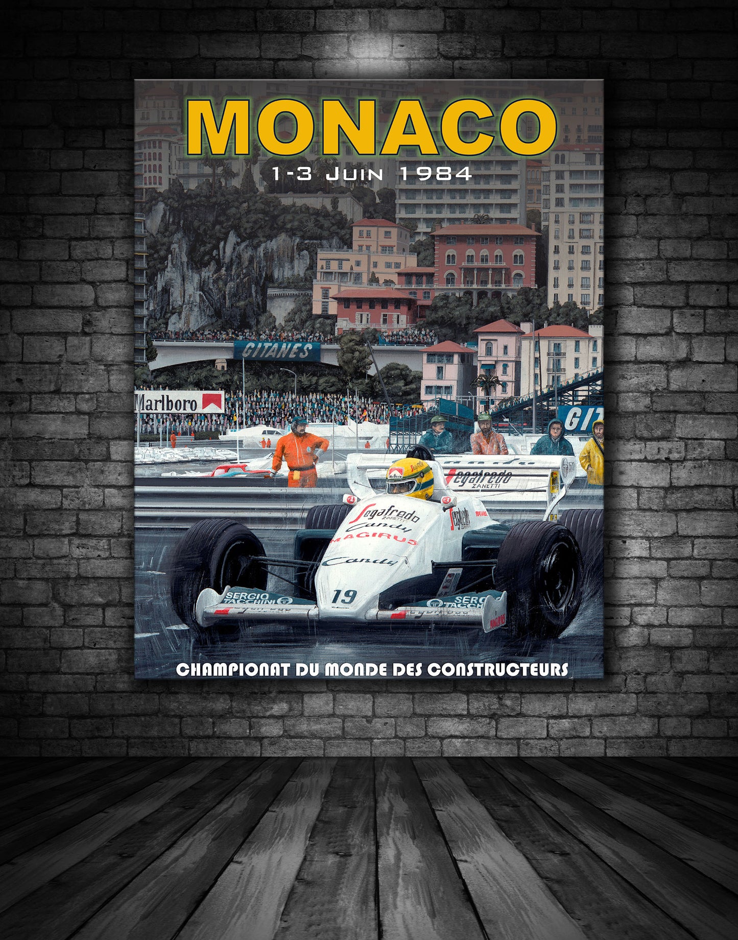 Monaco 1984 Vintage Poster