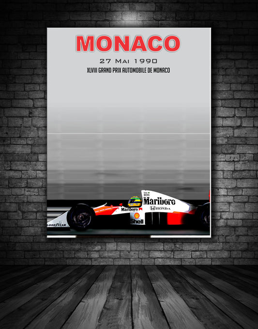 Monaco 1990 Vintage Poster