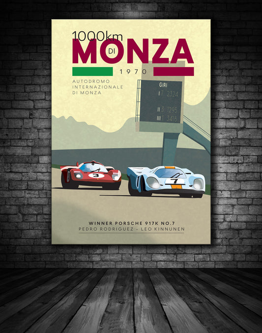 Monza 1970 1000KMS Poster