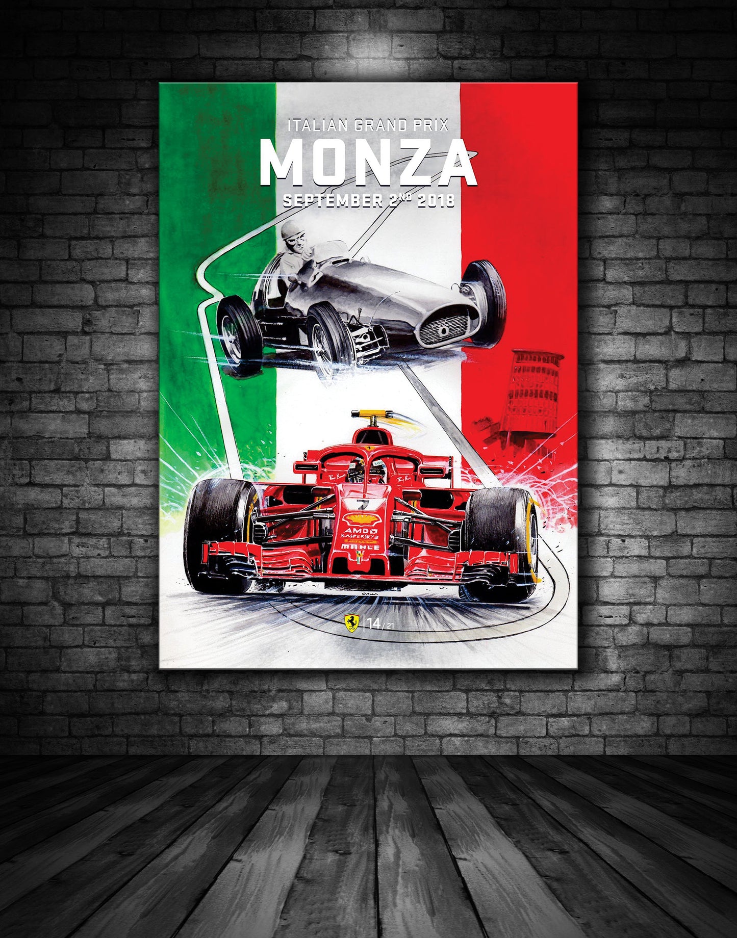 Monza Fearrari Tribute Poster