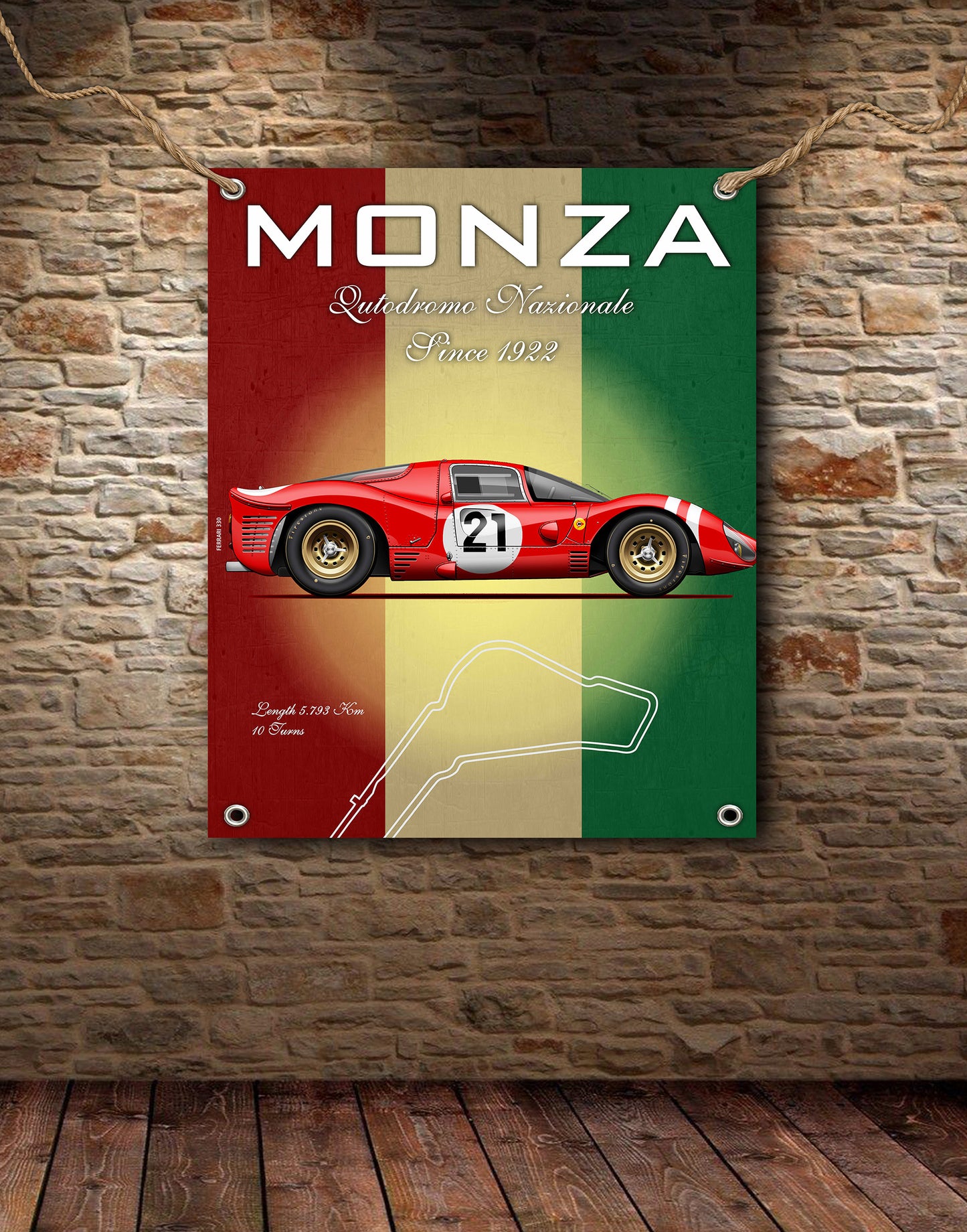 Monza Ferrari Tribute Banner