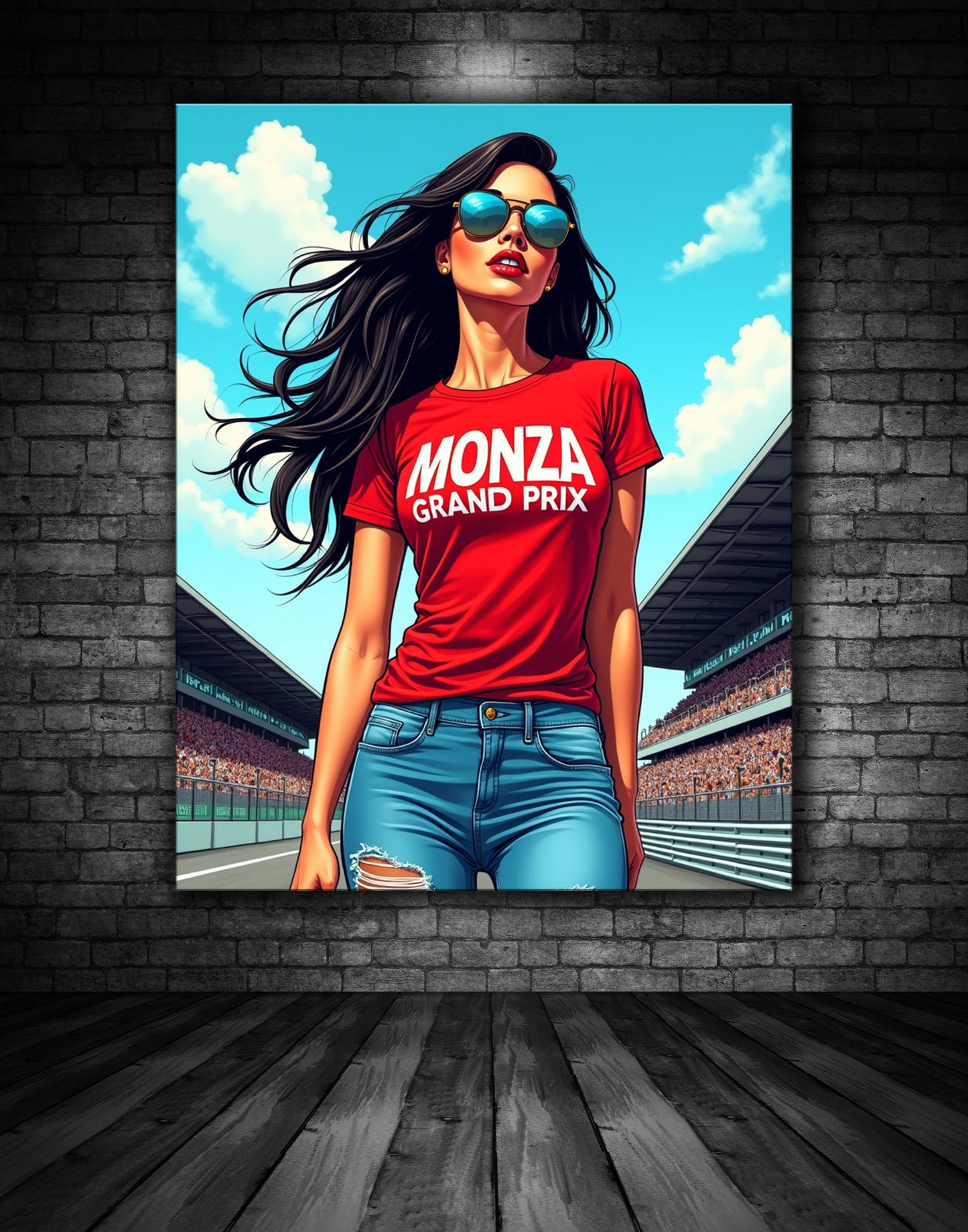 Monza Grand Prix Glamour Painting