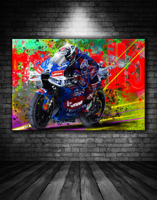 Mugello Ducati Corse 2024 Pecco Bagnia Graffiti Painting