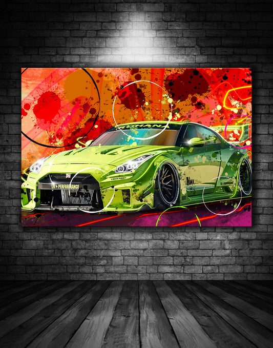 Nissan GTR Liberty Walk Graffiti Painting