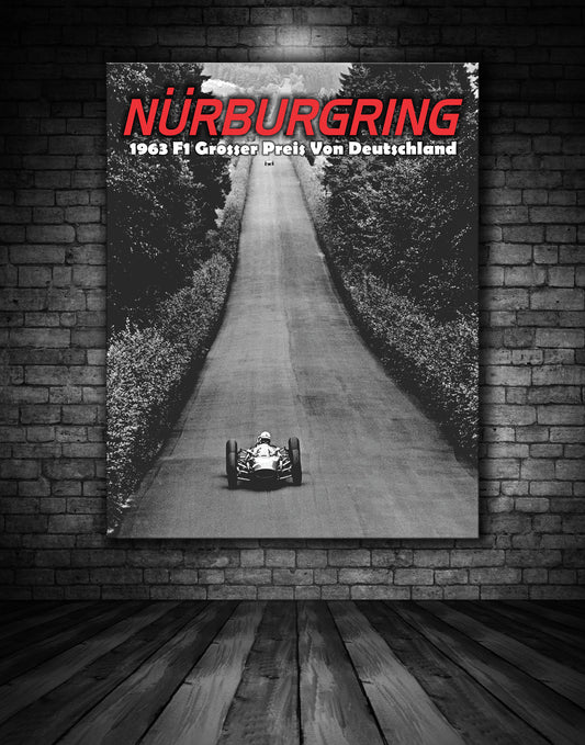 Nurburgring 1963 Vintage Poster