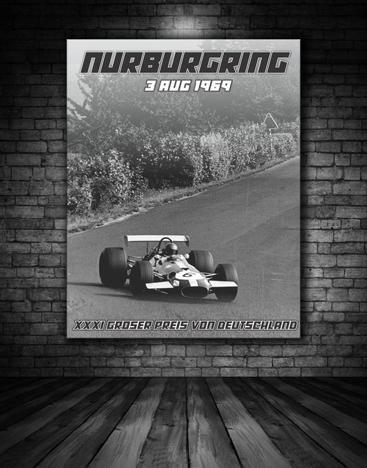 Nurburgring 1969 Vintage Poster