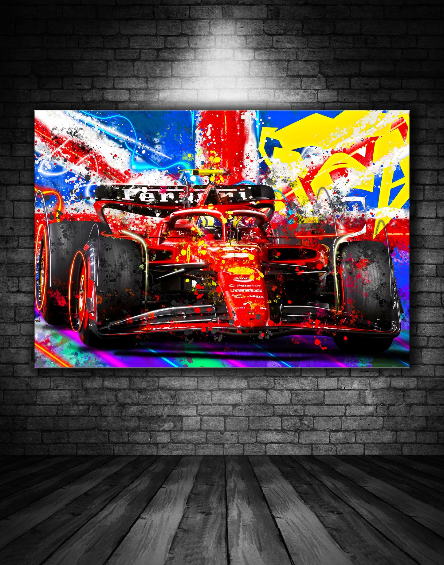 Oliver Bearman Ferrari F1 Graffiti Painting