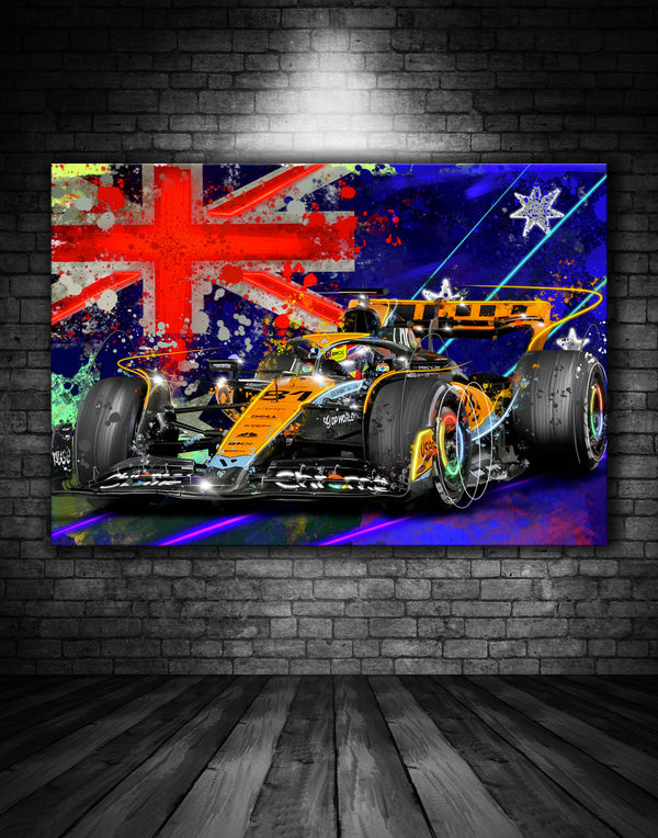 Oscar Piastri Mclaren F1 Graffiti Painting – Exclusively Motorsport