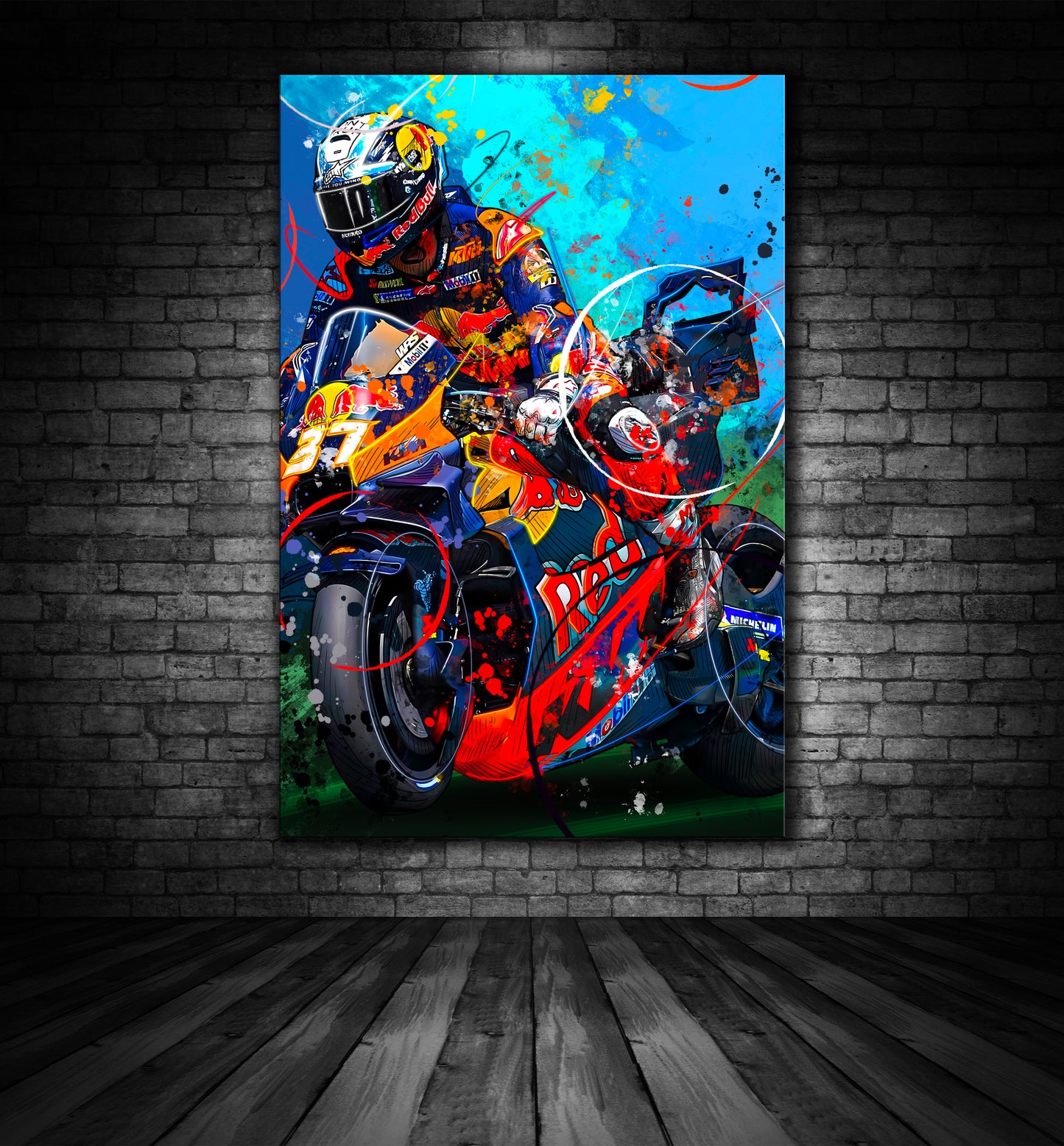 PEDRO ACOSTA KTM RED BULL GRAFFITI PAINTING