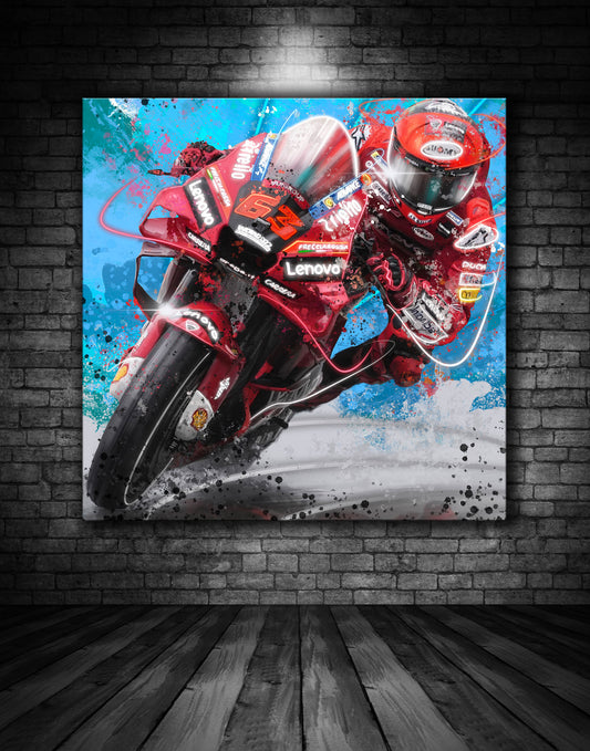 Pecco Bagnia Ducati Corse Graffiti Painting