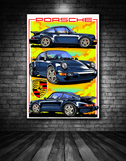 Porsche 911 930 Turbo White Edition Print