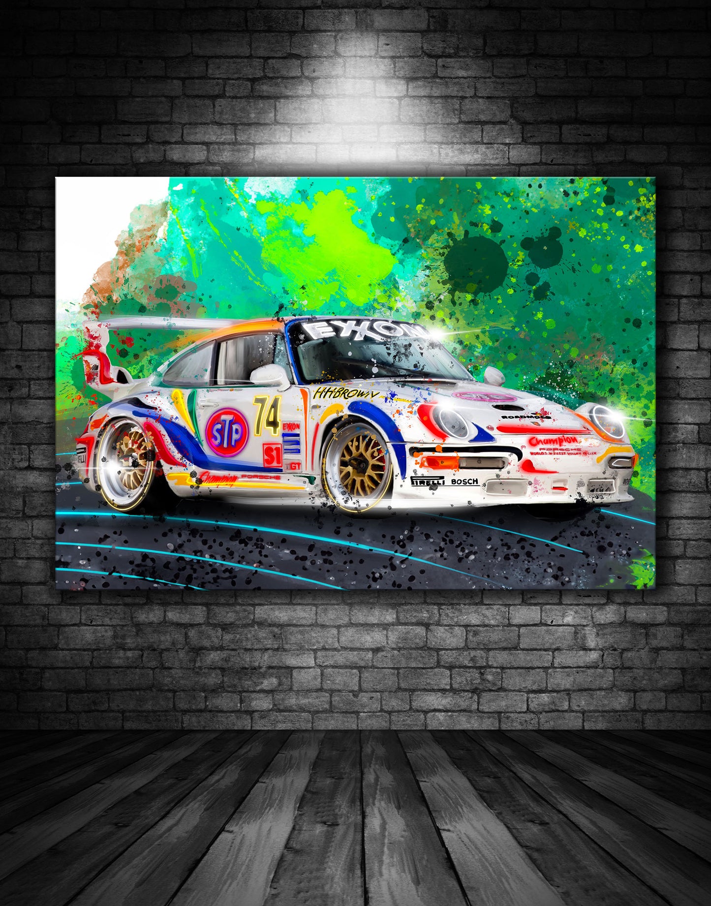 Porsche 911 GT2 Evo Graffiti Painting