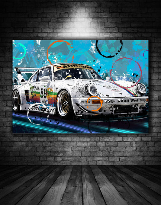 Porsche 911 RWB Graffiti Painting