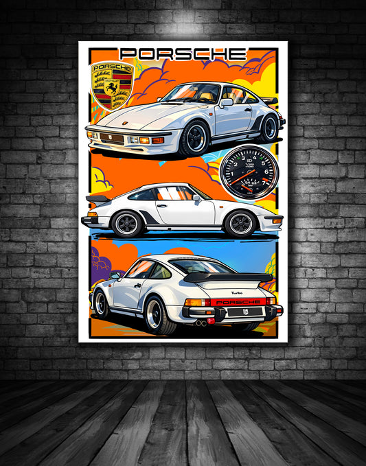 Porsche 930 Slantnose Print