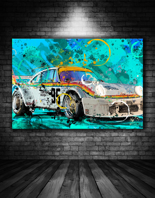 Porsche 934 Franz Beam Racing Graffiti Painting