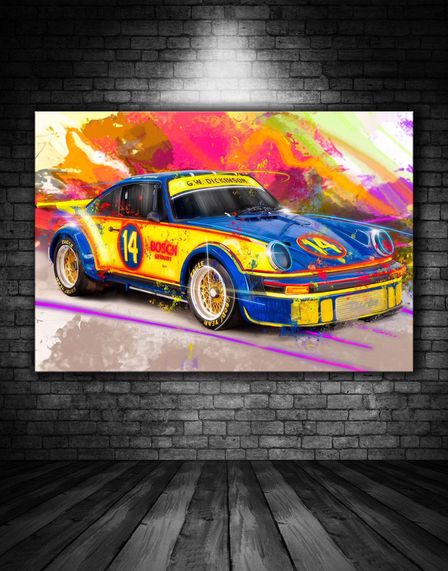 Porsche 934 IMSA GT AL Holbert Graffiti Painting