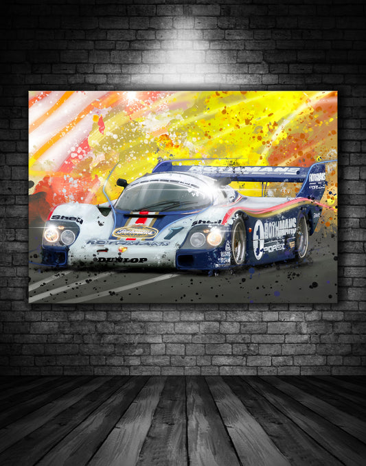 Porsche 956 Rothmans Graffiti Painting