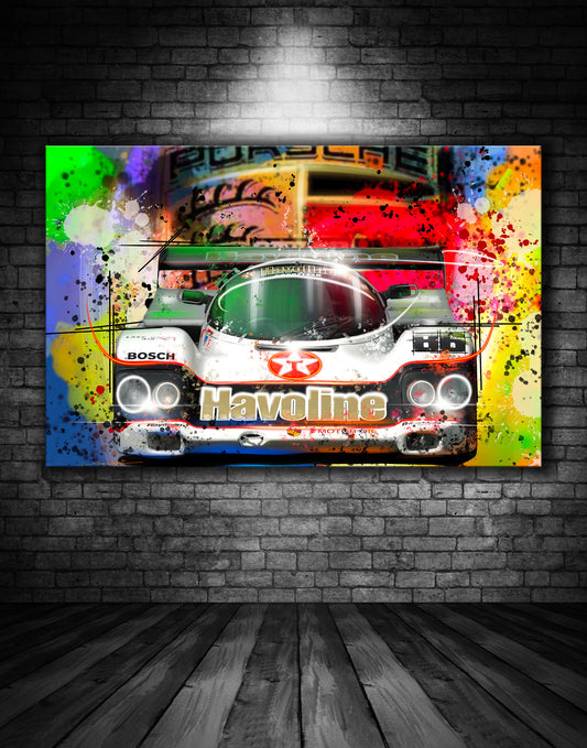 Porsche 962C Texaco Havaline Graffiti Painting