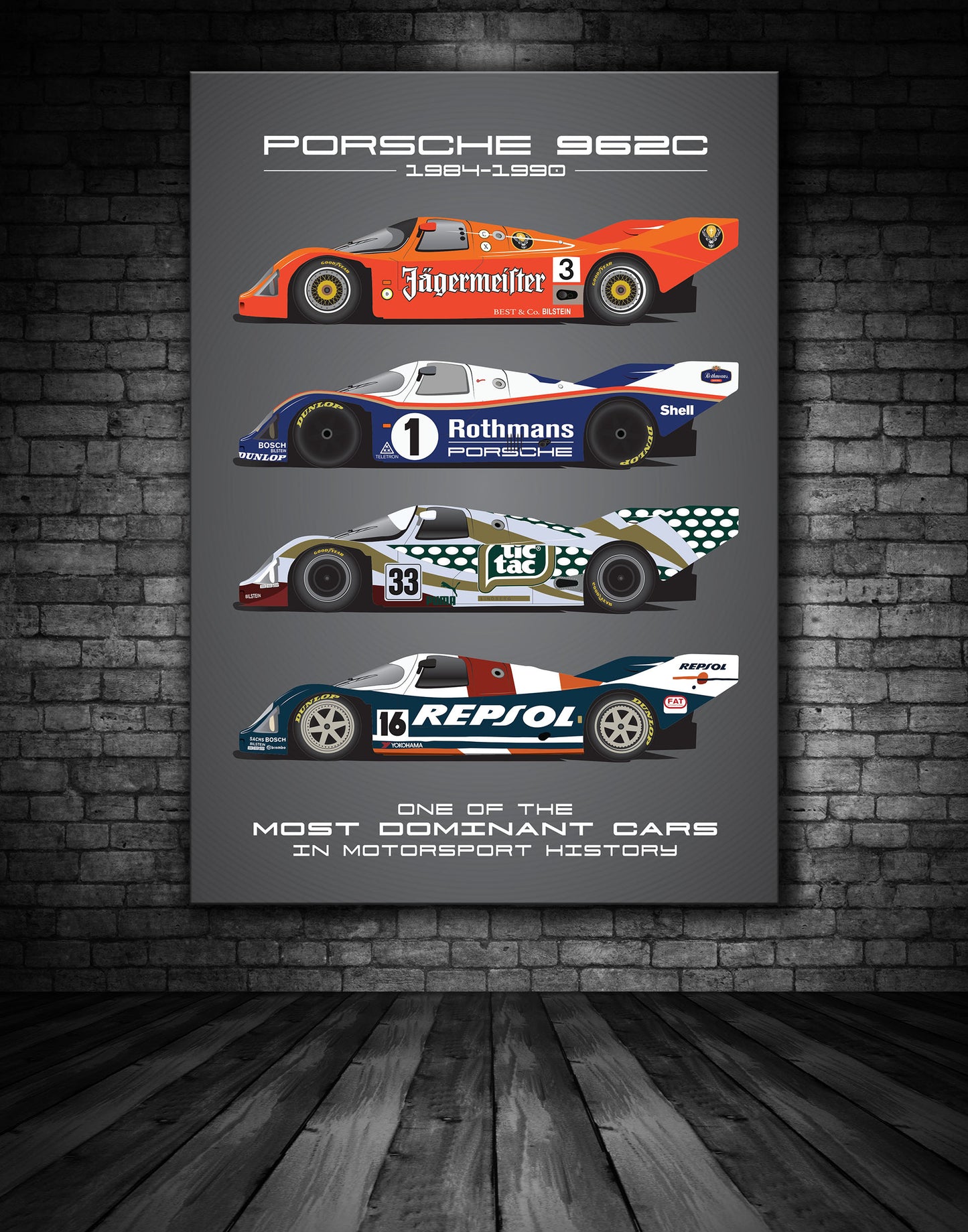 Porsche 962 Collection Poster