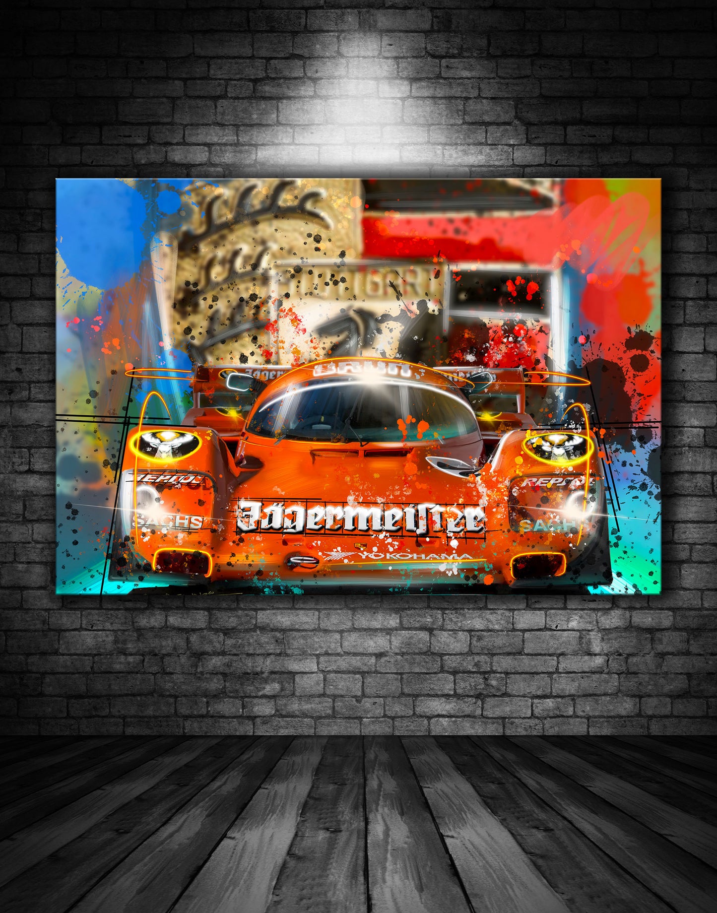 Porsche 962 Jagermeister Graffiti Painting