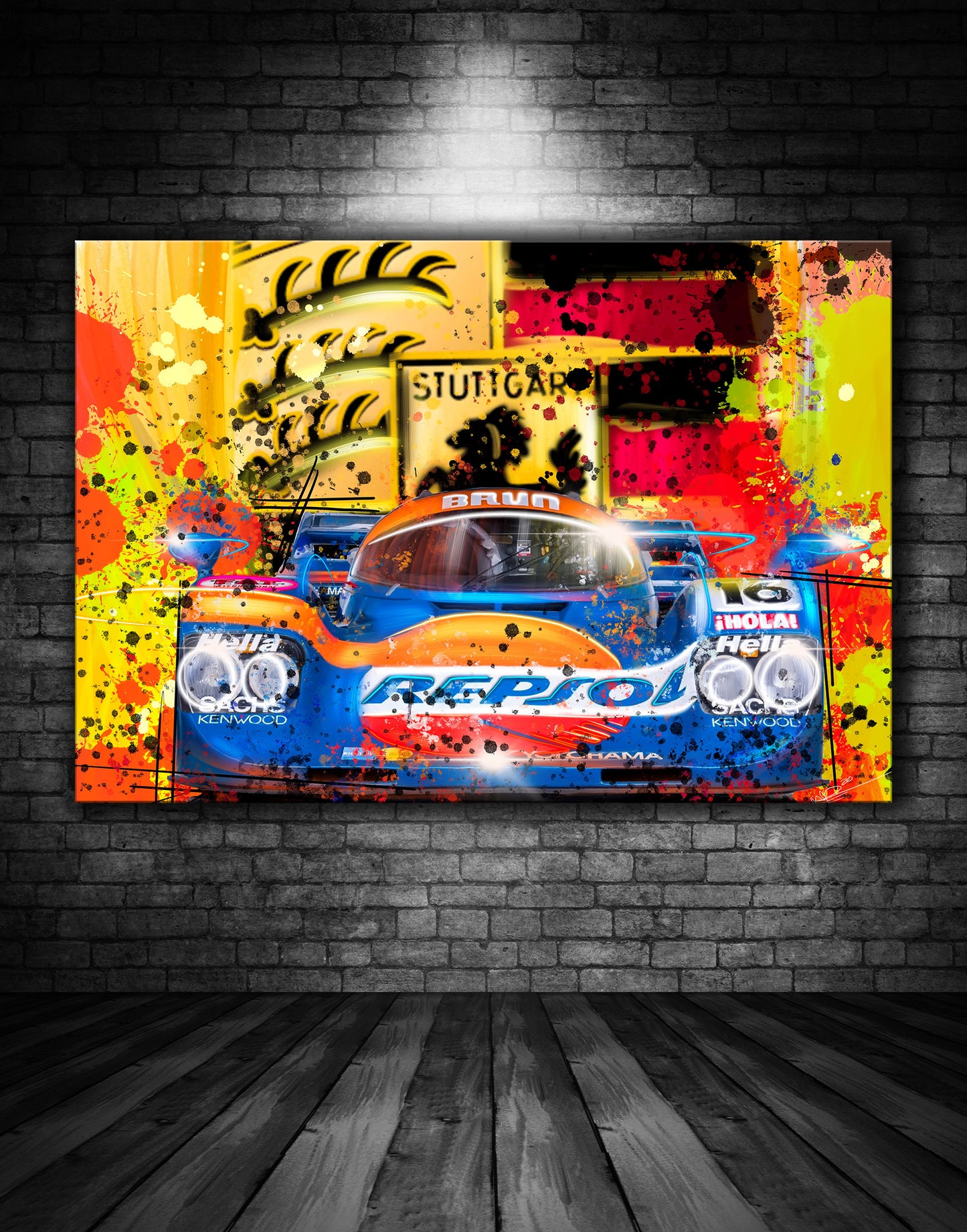 Porsche 962 Repsol Graffiti Painting