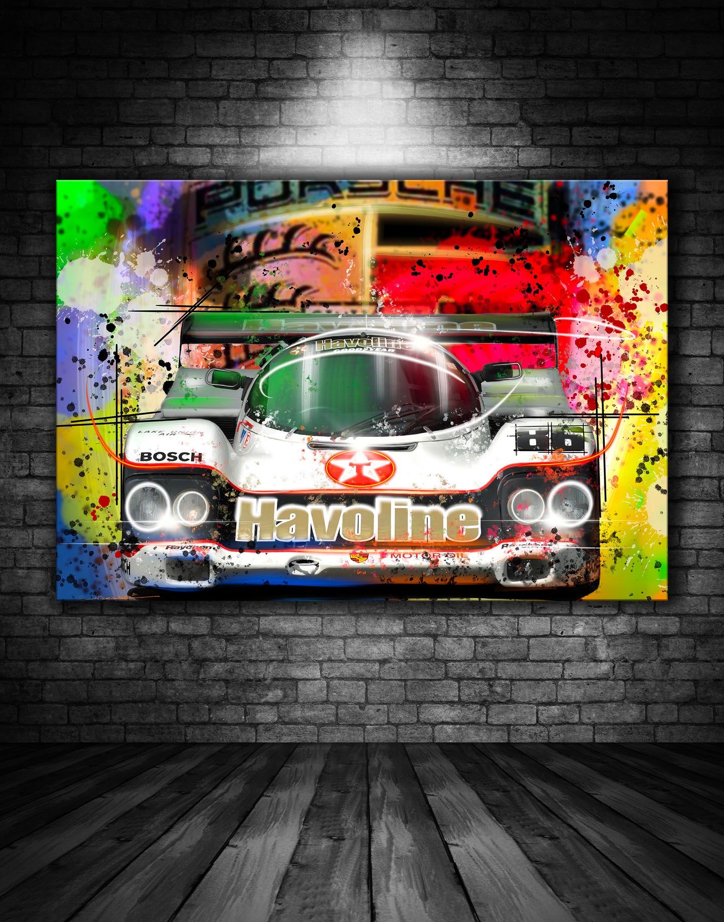 Porsche 962 Texaco Haveline Graffiti Painting