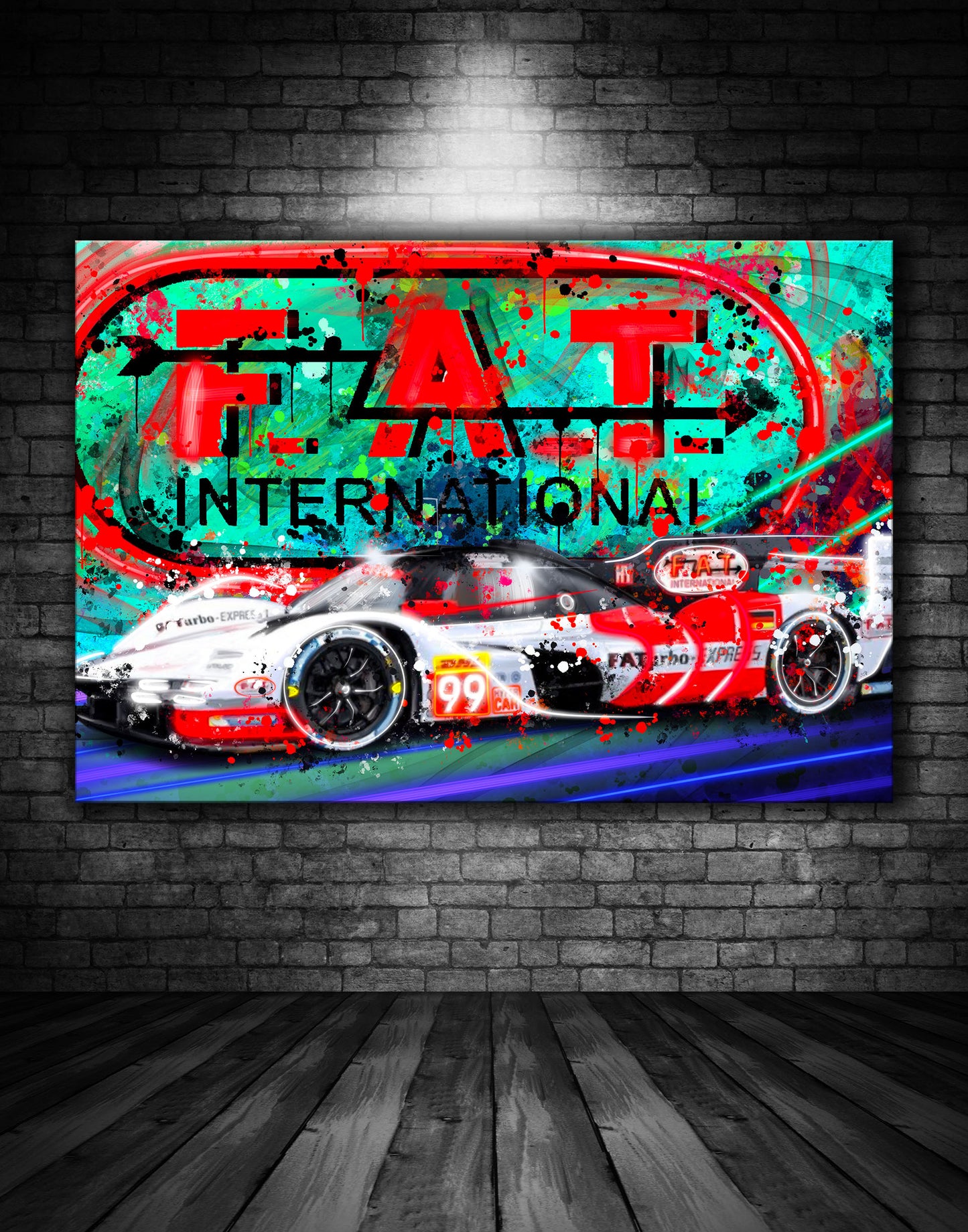 Porsche 963 FAT Hypercar Graffiti Painting