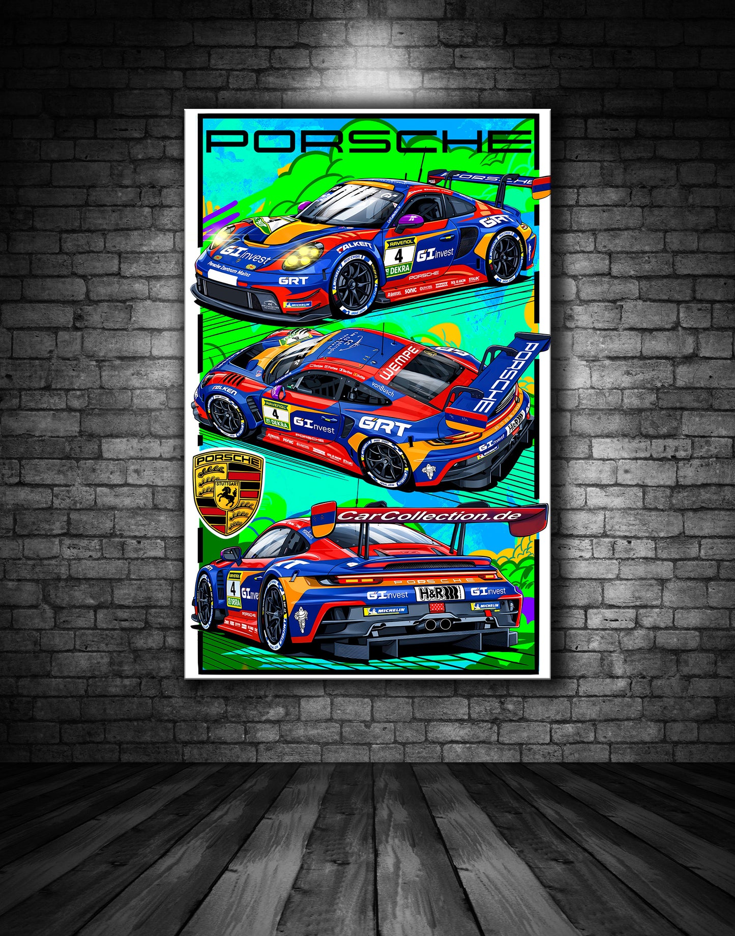 Porsche GT3 RS Nurburgring 24 Hour Print