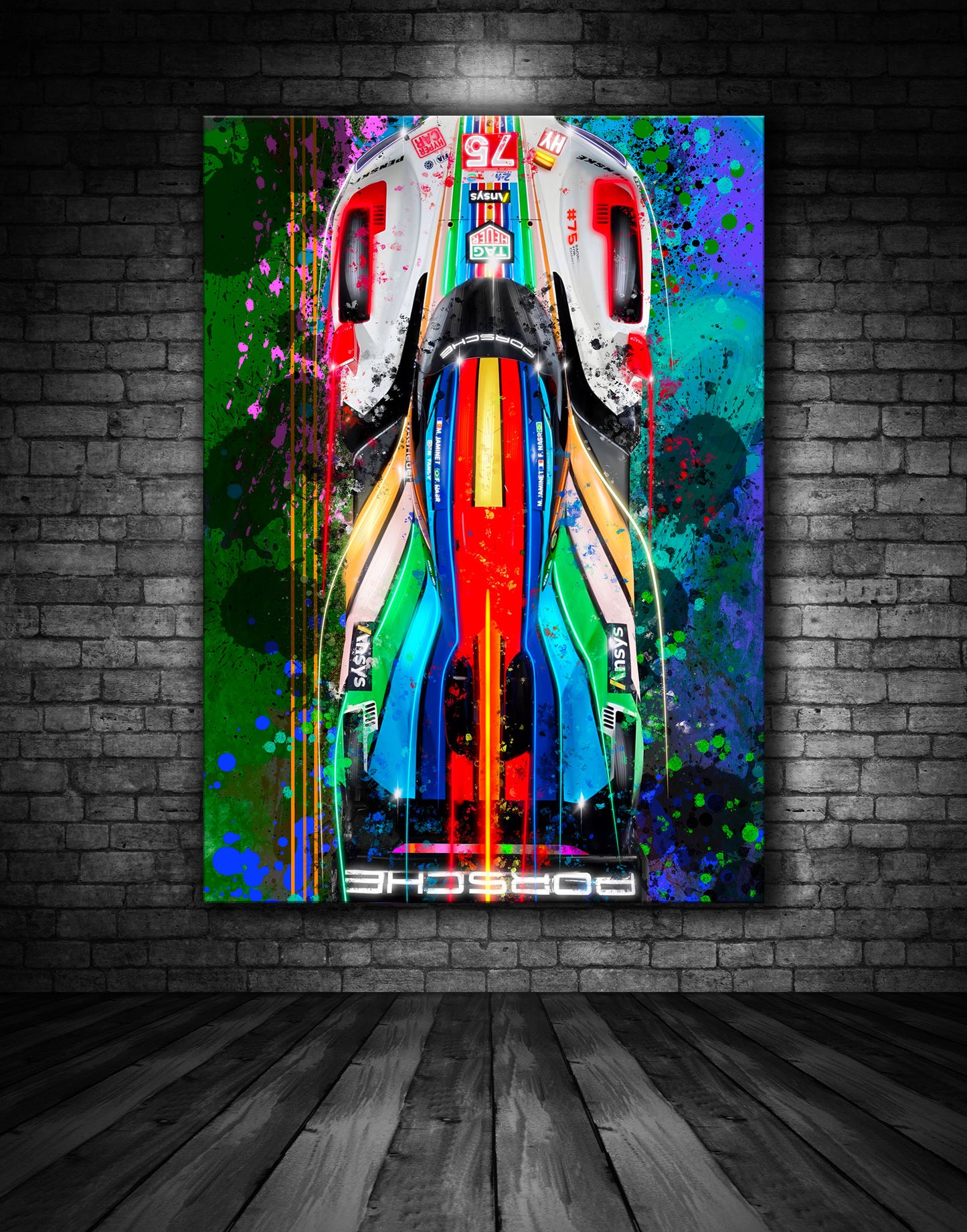 Porsche Hypercr Le Mans Graffiti Painting