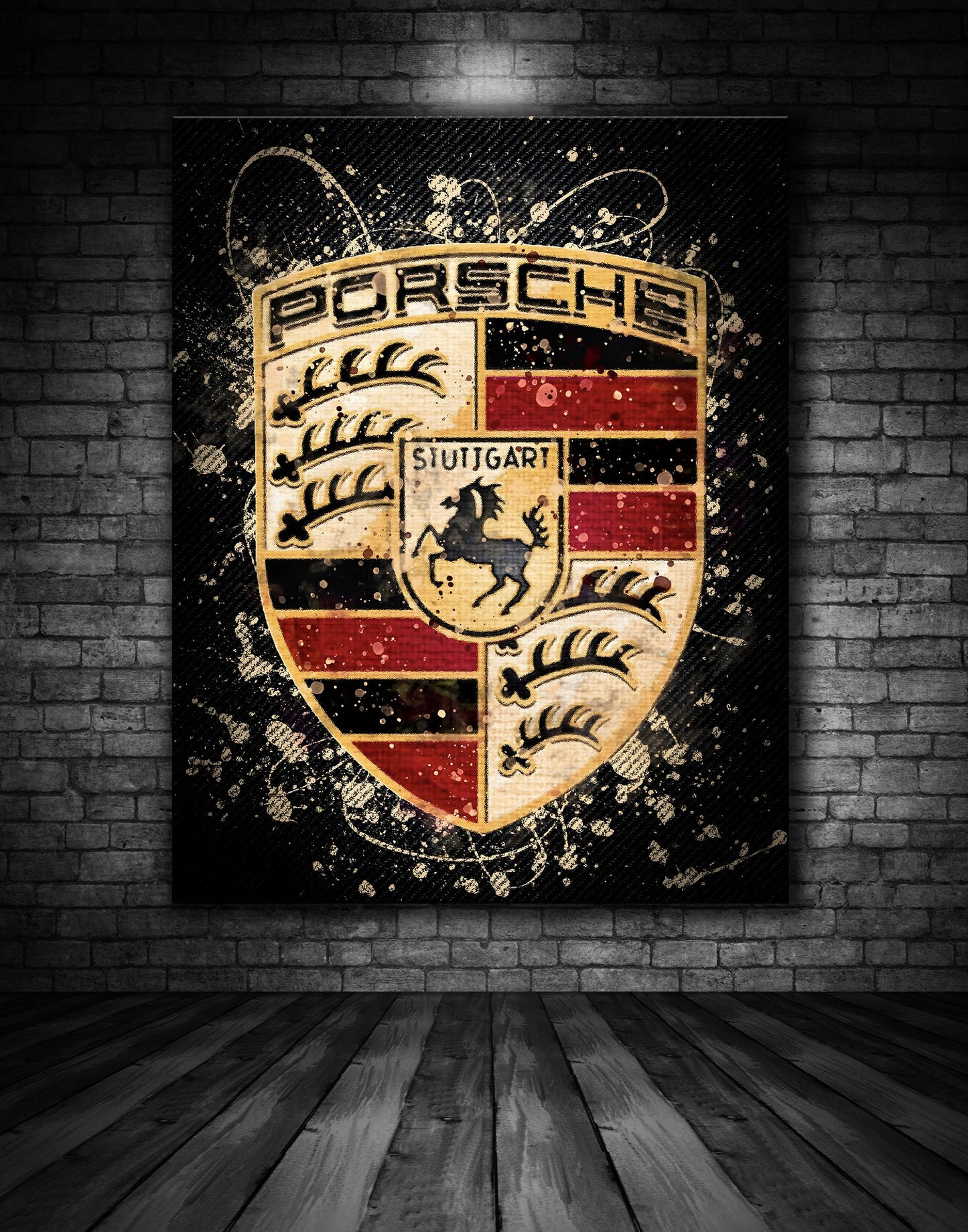 Porsche Logo Graffiti Painting