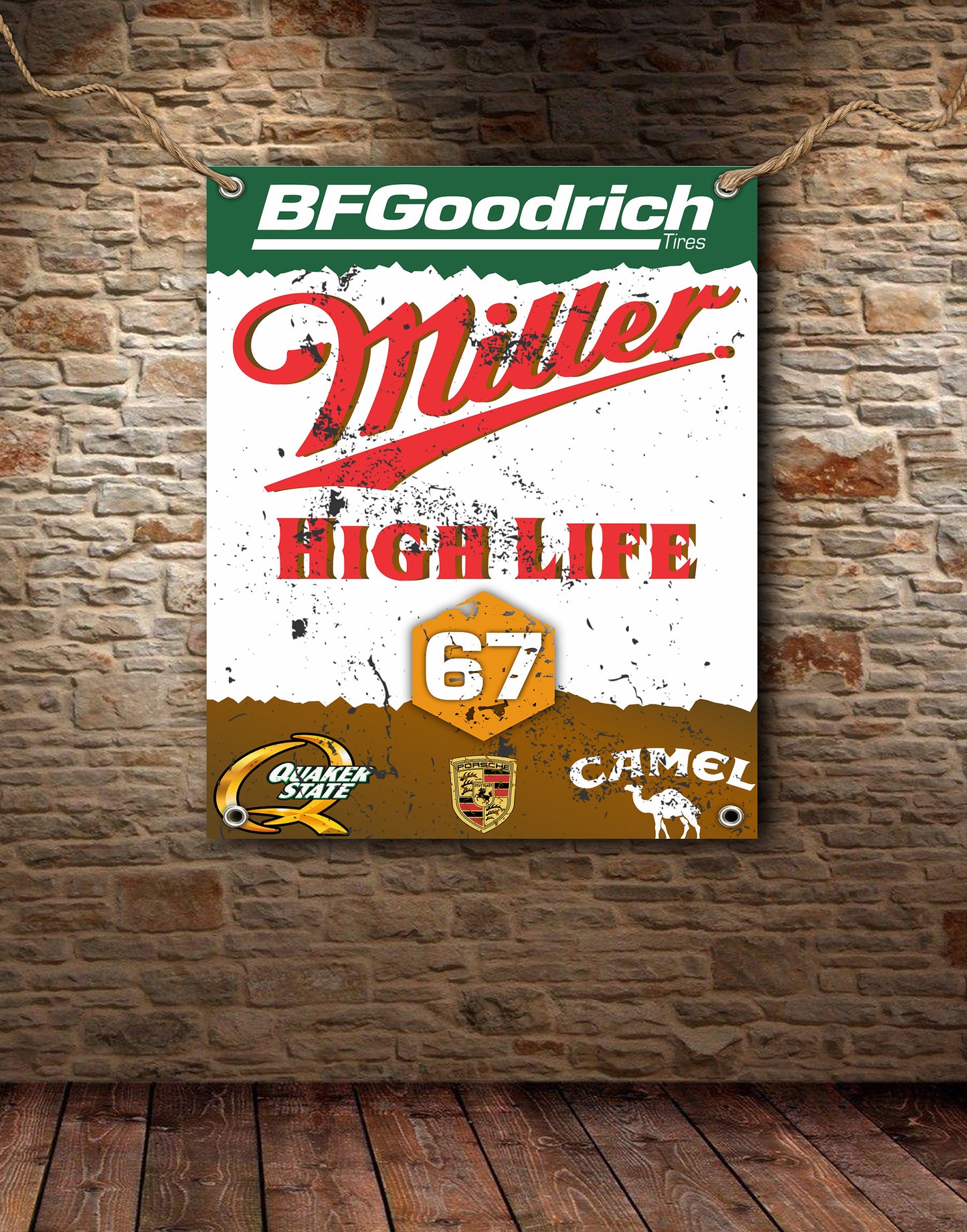 Porsche Miller High Life Race Banner