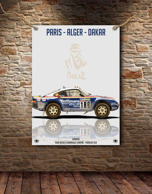 Porsche RS SC Rally Banner