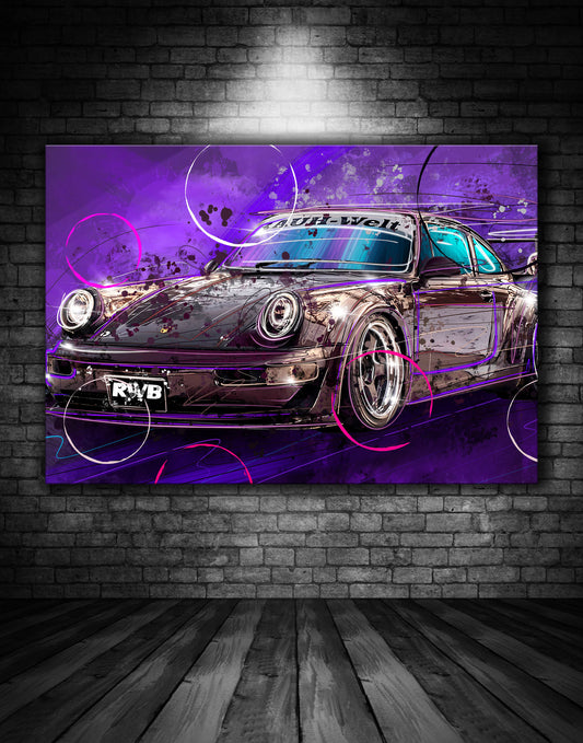 RWB Porsche Turbo Graffiti Painting