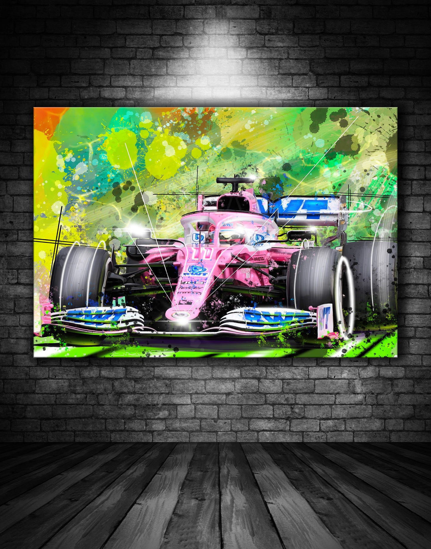 Racing Point F1 Checo Perez Graffiti Painting