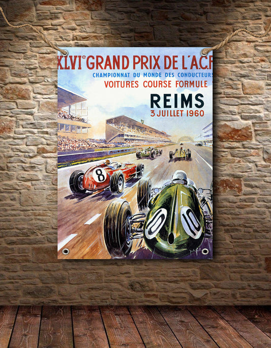 Reims 1960 Grand Prix Banner