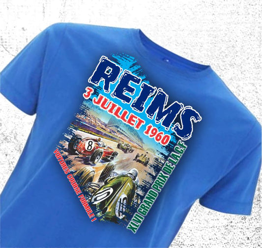 Reims Grand Prix 1960 Vintage Racing Tshirt