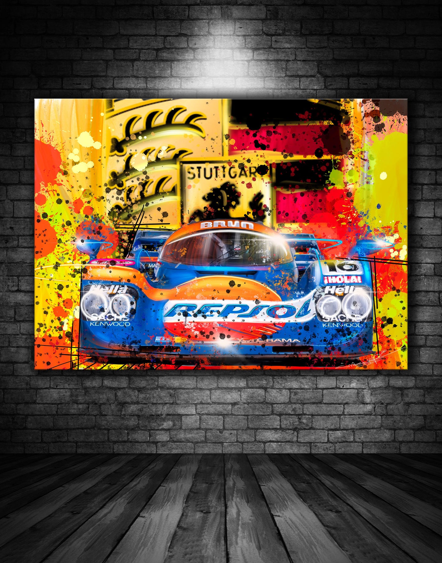 Repsol Porsche 962C IMSA Graffiti Painting