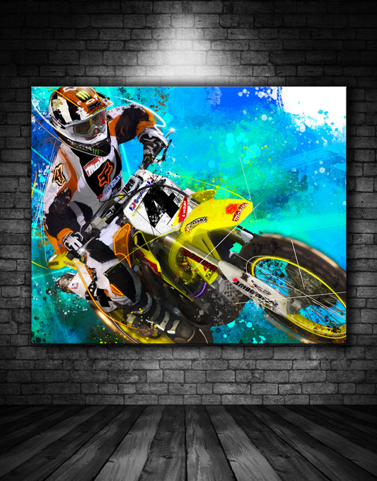 Ricky Carmichael Suzuki MX Graffiti Painting