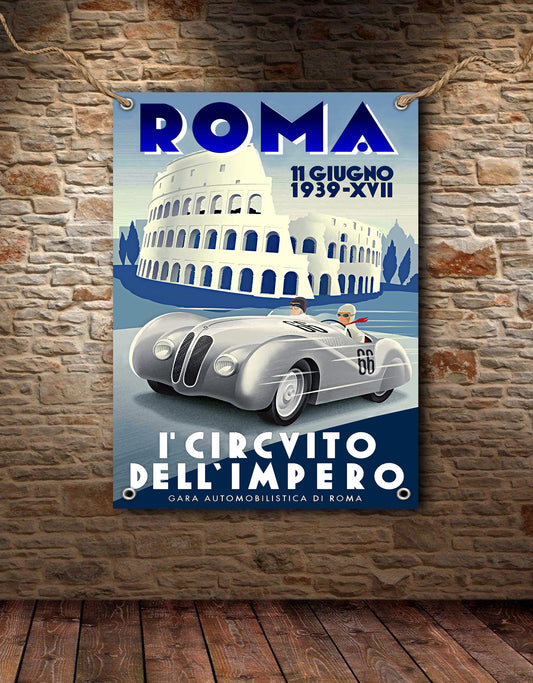 Roma 1939 Art Deco Banner