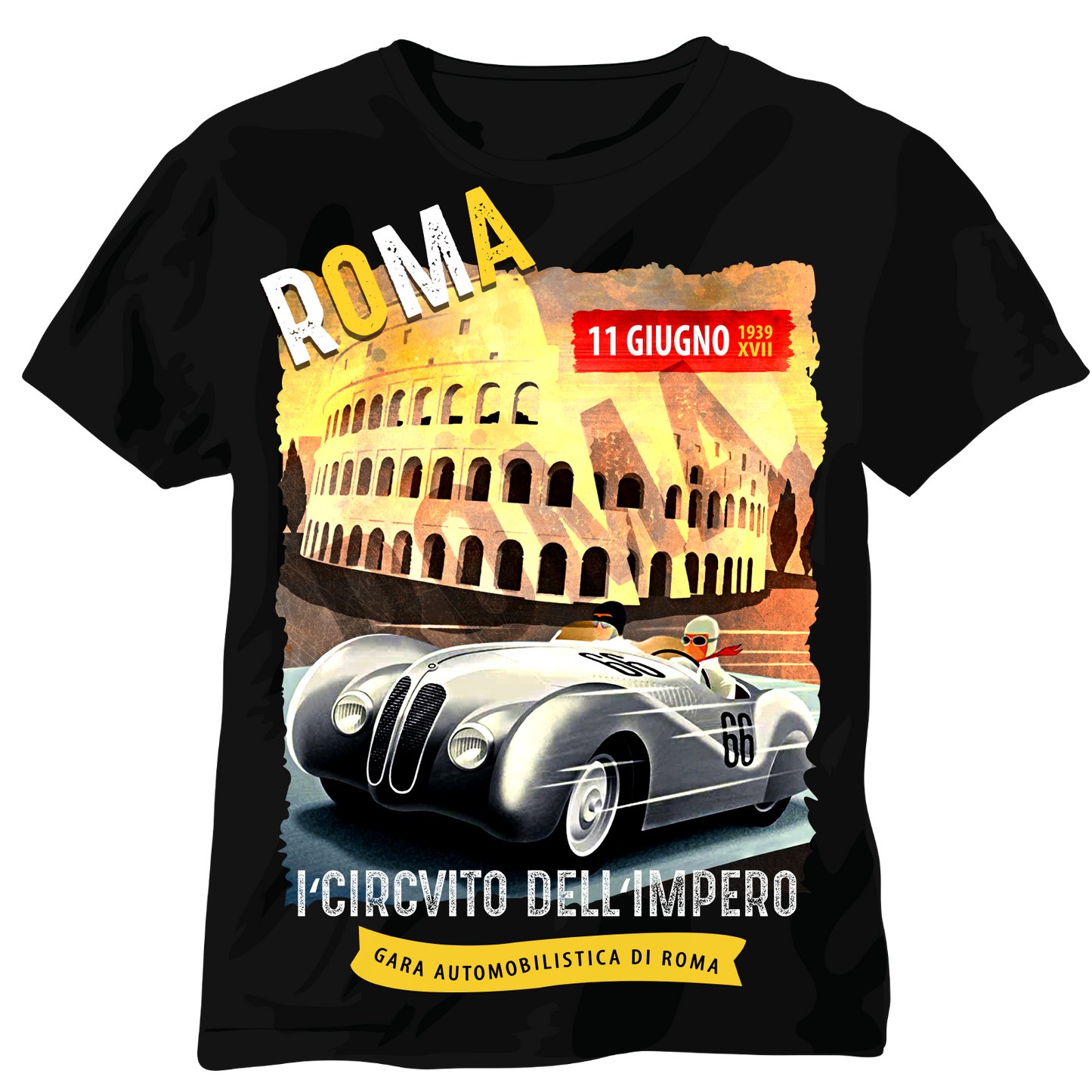 Roma 1939 Vintage Race T shirt