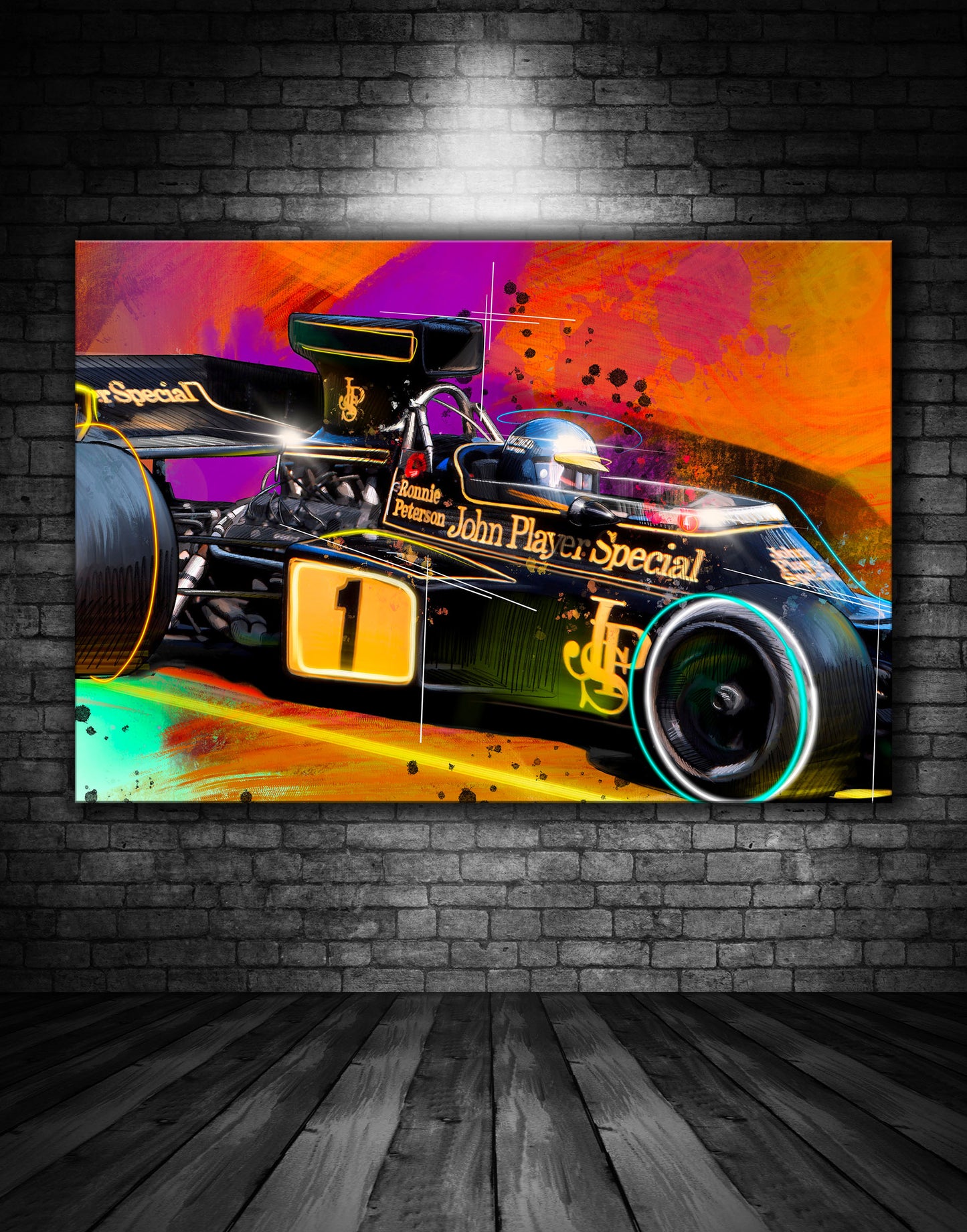 Ronnie Peterson JPS Lotus Graffiti Painting