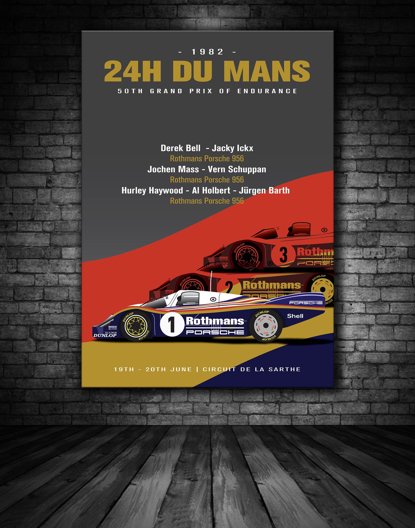 Rothmans Porsche 956 Le Mans Poster