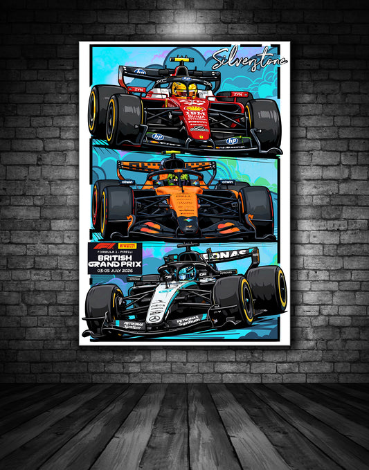SILVERSTONE F1 GRAND PRIX POSTER 2026