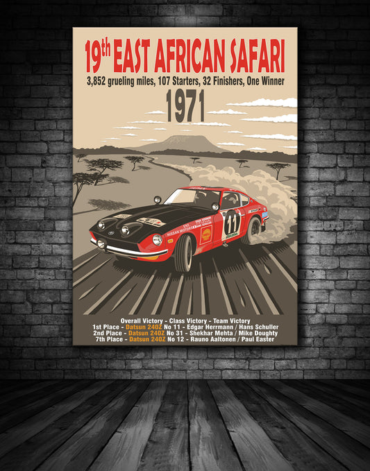 Safari Rally 1971 Poster