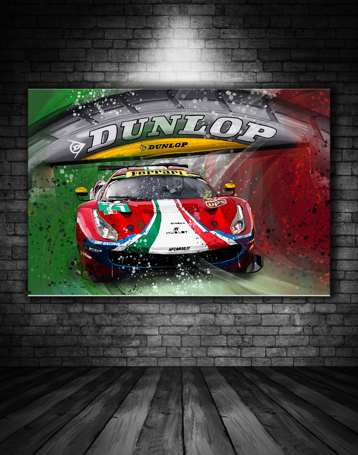 Scuderia Ferrari 458 Graffiti Painting